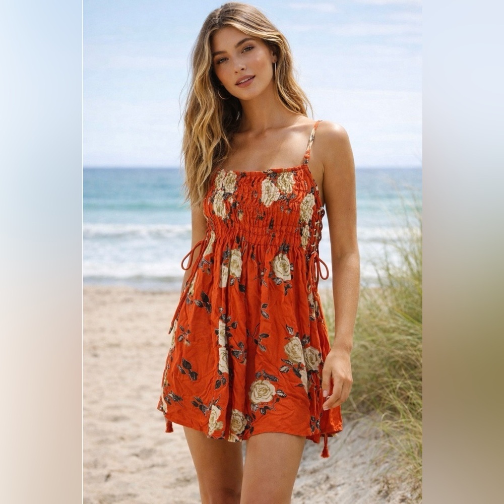 Gentle Fawn Floral Boho Mini Dress XS NWT